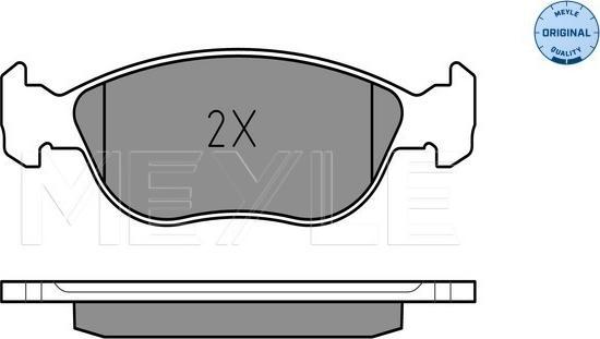 Meyle 025 219 2717/W - Тормозные колодки, дисковые, комплект autosila-amz.com