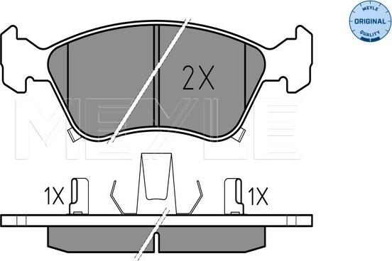 Meyle 025 219 7617/W - колодки дисковые \TOYOTA AVENSIS 1.6 00>03, AVENSIS 1.6 97>00, AVENSIS 1.6 VVT-i 00>03, AVENSIS 1.8 autosila-amz.com