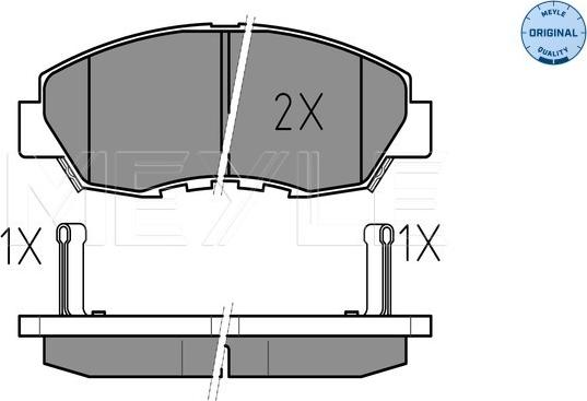 Meyle 025 214 9918/W - Тормозные колодки, дисковые, комплект autosila-amz.com