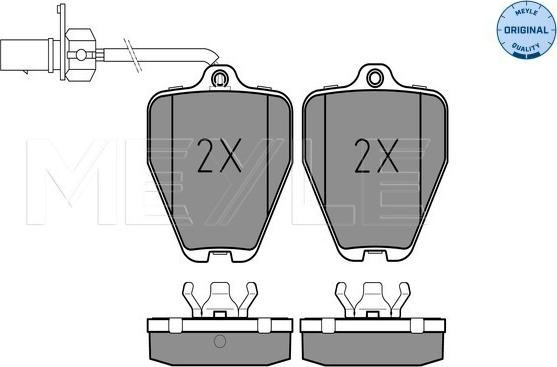 Meyle 025 214 5218/W - Тормозные колодки, дисковые, комплект autosila-amz.com