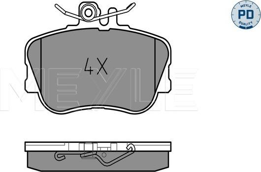 Meyle 025 214 3920/PD - Тормозные колодки, дисковые, комплект autosila-amz.com