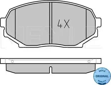 Meyle 025 215 5215 - Тормозные колодки, дисковые, комплект autosila-amz.com