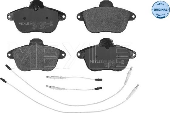 Meyle 025 215 0417/W - Тормозные колодки, дисковые, комплект autosila-amz.com