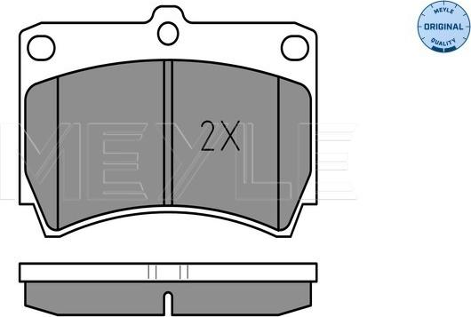 Meyle 025 216 5415/W - колодки дисковые \KIA, MAZDA 121 II 1.3 16V 90>96, 121 II 1.3 i 16V 90>96, 323 C IV 1.3 89>94, 323 C autosila-amz.com