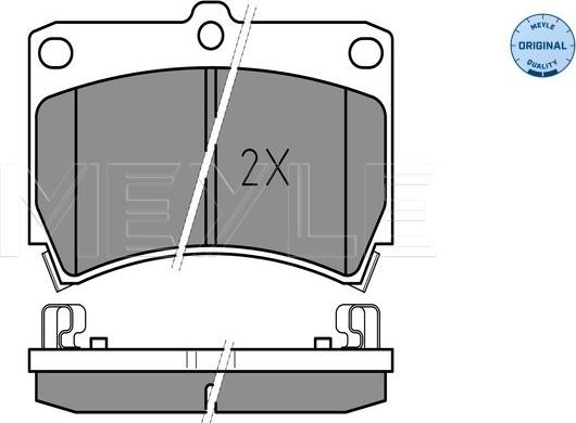 Meyle 025 216 5415/W - колодки дисковые \KIA, MAZDA 121 II 1.3 16V 90>96, 121 II 1.3 i 16V 90>96, 323 C IV 1.3 89>94, 323 C autosila-amz.com