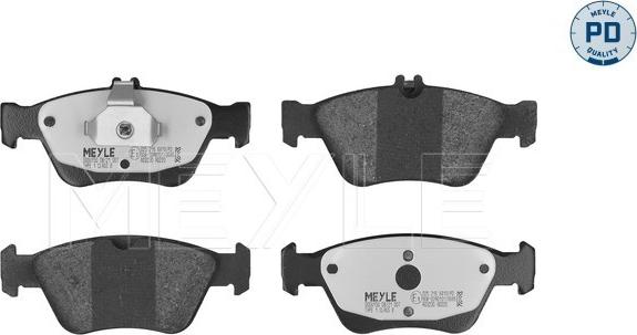 Meyle 025 216 6419/PD - Тормозные колодки, дисковые, комплект autosila-amz.com