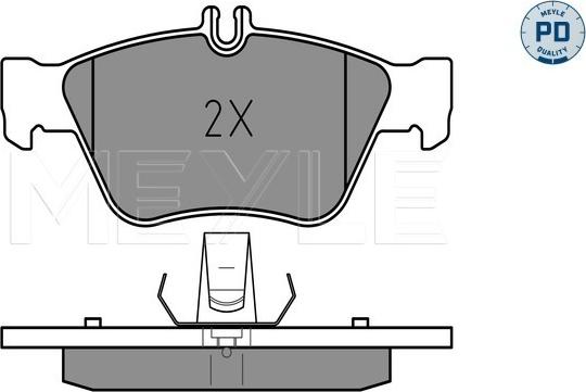 Meyle 025 216 6419/PD - Тормозные колодки, дисковые, комплект autosila-amz.com