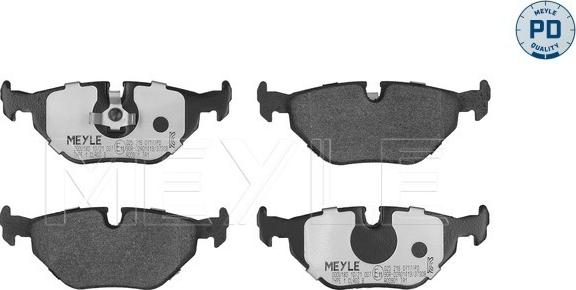 Meyle 025 216 0717/PD - Тормозные колодки, дисковые, комплект autosila-amz.com