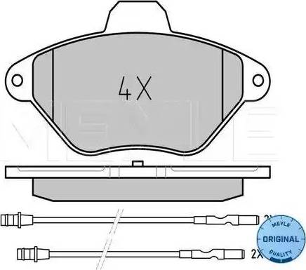 Meyle 025 216 3216/W - Тормозные колодки, дисковые, комплект autosila-amz.com