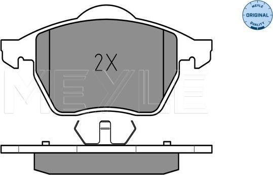 Meyle 025 216 2419 - Колодки тормозные дисковые /комплект 4 шт/ Audi A4 (8D2/8D5/B5) 94-01,VW Passat 96-05 autosila-amz.com