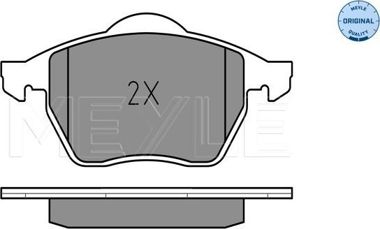 Meyle 025 216 2419 - Колодки тормозные дисковые /комплект 4 шт/ Audi A4 (8D2/8D5/B5) 94-01,VW Passat 96-05 autosila-amz.com