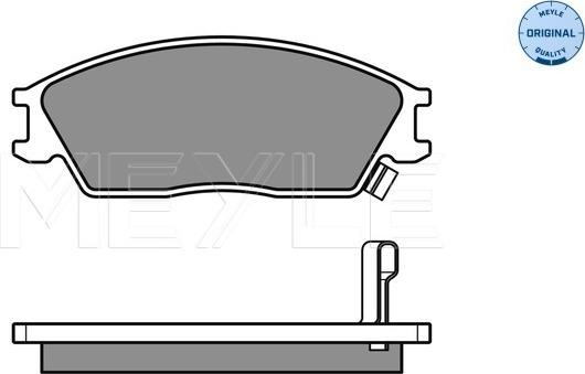 Meyle 025 210 1214/W - Тормозные колодки, дисковые, комплект autosila-amz.com