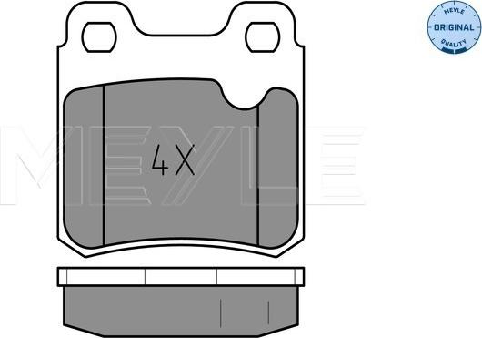 Meyle 025 211 4015 - колодки дисковые задние!\ Opel Vectra A 2.0i &16V/2.5 <95 autosila-amz.com