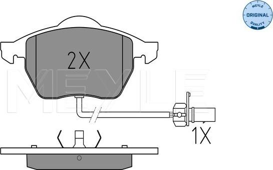 Meyle 025 218 4919/W - Тормозные колодки, дисковые, комплект autosila-amz.com