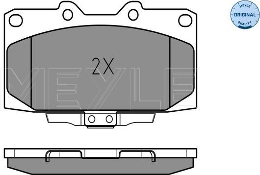 Meyle 025 218 5415/W - Тормозные колодки, дисковые, комплект autosila-amz.com