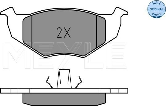 Meyle 025 218 6617 - колодки дисковые \SEAT, SKODA, VW AROSA 1.0 97>04, AROSA 1.0 98>01, AROSA 1.4 97>04, AROSA 1.7 SDI 9 autosila-amz.com