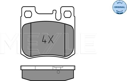 Meyle 025 213 0115 - колодки дисковые \MB 124 220 CE 92>93, 124 230 CE 87>92, 124 230 CE Cat 89>92, 124 300 CE 87>89, 12 autosila-amz.com