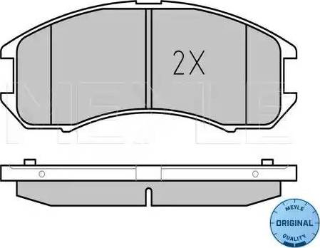 Meyle 025 213 7815/W - Тормозные колодки, дисковые, комплект autosila-amz.com