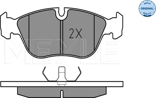 Meyle 025 212 7319 - Тормозные колодки, дисковые, комплект autosila-amz.com