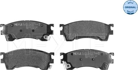 Meyle 025 217 5416/W - Тормозные колодки, дисковые, комплект autosila-amz.com