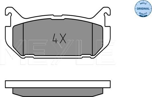 Meyle 025 217 6614 - Тормозные колодки, дисковые, комплект autosila-amz.com