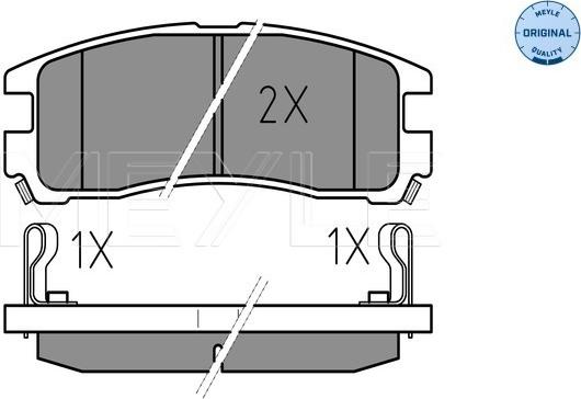 Meyle 025 217 0615/W - Тормозные колодки, дисковые, комплект autosila-amz.com