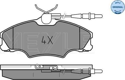 Meyle 025 217 2419/W - Тормозные колодки, дисковые, комплект autosila-amz.com