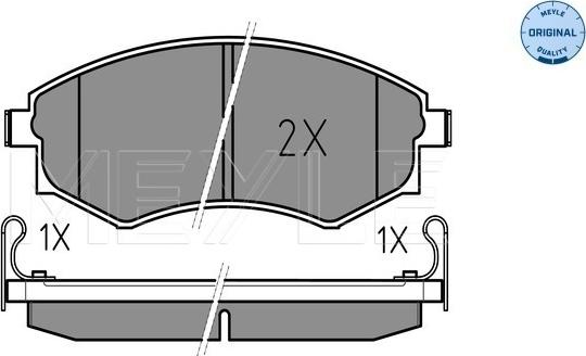 Meyle 025 217 2517/W - Тормозные колодки, дисковые, комплект autosila-amz.com