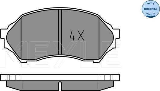 Meyle 025 234 9016 - Тормозные колодки, дисковые, комплект autosila-amz.com