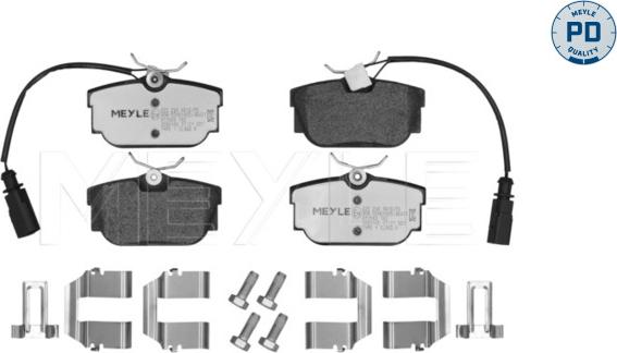 Meyle 025 234 4616/PD - Тормозные колодки, дисковые, комплект autosila-amz.com