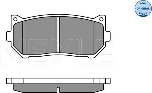 Meyle 025 234 5513/W - Колодки тормозные (дискового тормоза) autosila-amz.com