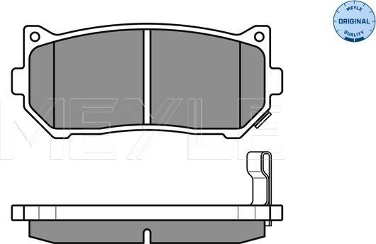 Meyle 025 234 5513/W - Колодки тормозные (дискового тормоза) autosila-amz.com