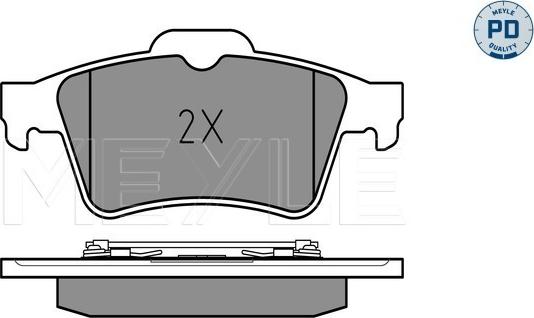 Meyle 025 234 8216/PD - колодки дисковые \FORD, NISSAN, RENAULT ESPACE IV 1.9 dCi 02>, ESPACE IV 1.9 dCi 03>05, ESPACE IV 2. autosila-amz.com