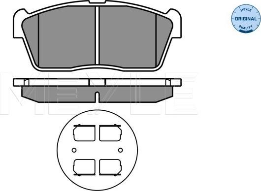 Meyle 025 235 0715 - Колодки тормозные дискового тормоза autosila-amz.com