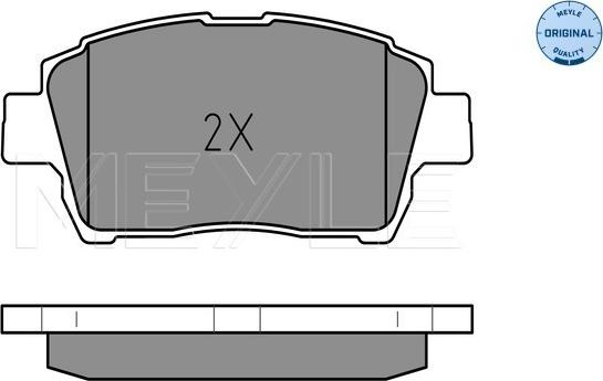 Meyle 025 235 1017 - колодки дисковые \TOYOTA CELICA 1.8 16V VT-i 99>05, COROLLA 1.4 VVT-i (ZZE120_) 01>07, COROLLA 1.4 V autosila-amz.com