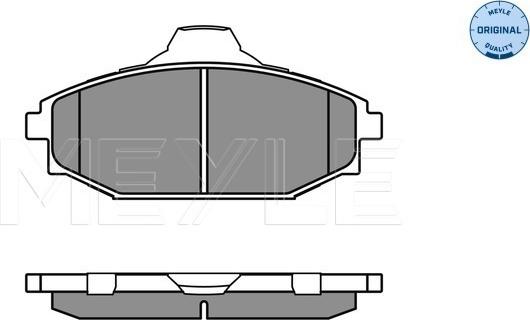 Meyle 025 235 1816/W - Тормозные колодки, дисковые, комплект autosila-amz.com