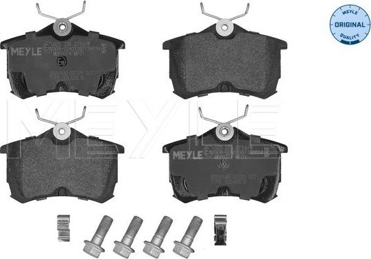 Meyle 025 235 2714/W - колодки дисковые \HONDA ACCORD VI 1.8 i 98>02, ACCORD VI 1.8 i 99>02, ACCORD VI 2.0 99>02, ACCORD VI autosila-amz.com