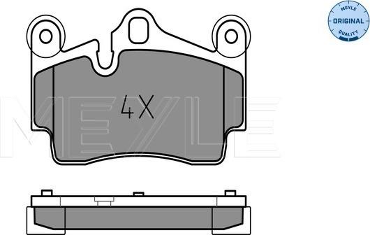 Meyle 025 236 9417 - Тормозные колодки, дисковые, комплект autosila-amz.com