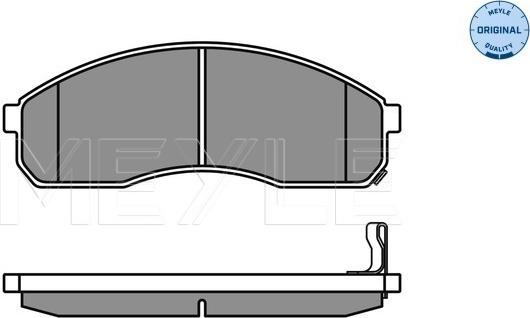 Meyle 025 236 4916/W - Колодки тормозные дисковые /комплект 4 шт/ autosila-amz.com