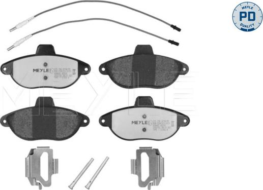 Meyle 025 230 4218/PD - Тормозные колодки, дисковые, комплект autosila-amz.com