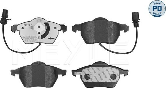 Meyle 025 230 1820/PD - Тормозные колодки, дисковые, комплект autosila-amz.com