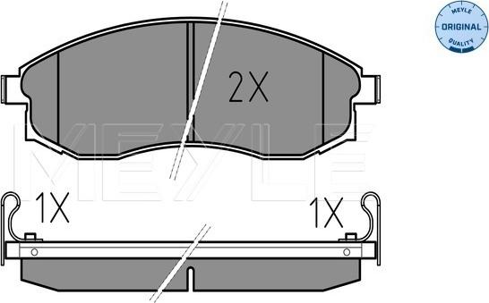 Meyle 025 230 8617/W - Тормозные колодки, дисковые, комплект autosila-amz.com