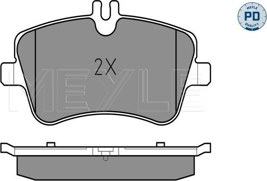 Meyle 025 231 4419/PD - Тормозные колодки, дисковые, комплект autosila-amz.com