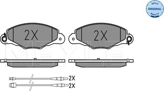 Meyle 025 231 3518/W - Тормозные колодки, дисковые, комплект autosila-amz.com