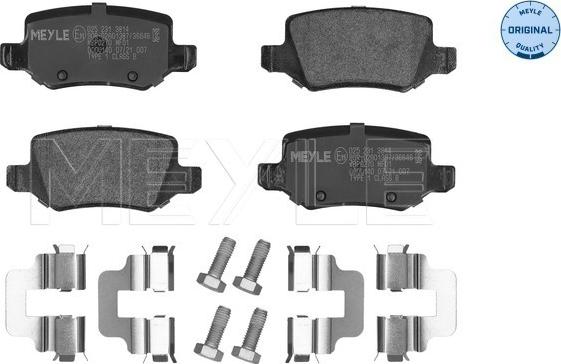 Meyle 025 231 3814 - Тормозные колодки, дисковые, комплект autosila-amz.com