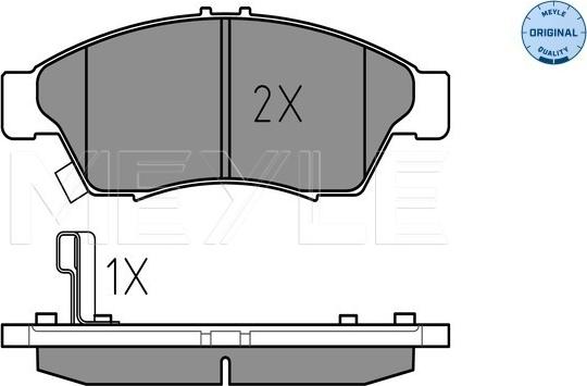 Meyle 025 238 1716/W - Тормозные колодки, дисковые, комплект autosila-amz.com