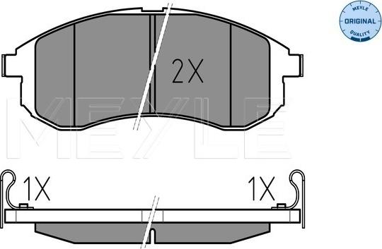 Meyle 025 238 7914/W - Тормозные колодки, дисковые, комплект autosila-amz.com