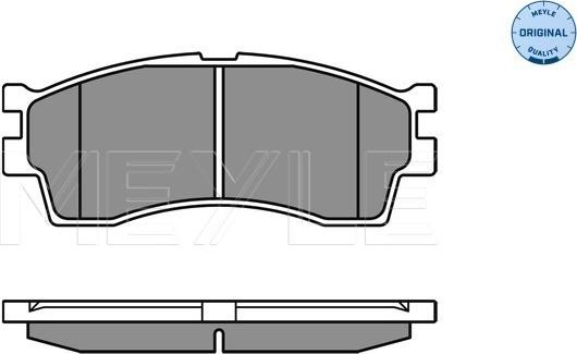 Meyle 025 238 7316/W - Тормозные колодки, дисковые, комплект autosila-amz.com