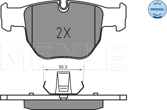 Meyle 025 233 9719 - Тормозные колодки, дисковые, комплект autosila-amz.com