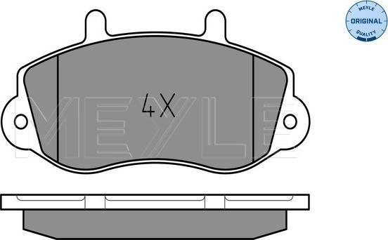 Meyle 025 233 0218 - колодки дисковые \OPEL, RENAULT MASTER II 2.2 dCI 90 00>, MASTER II 2.5 D 98>01, MASTER II 2.8 dTI 9 autosila-amz.com